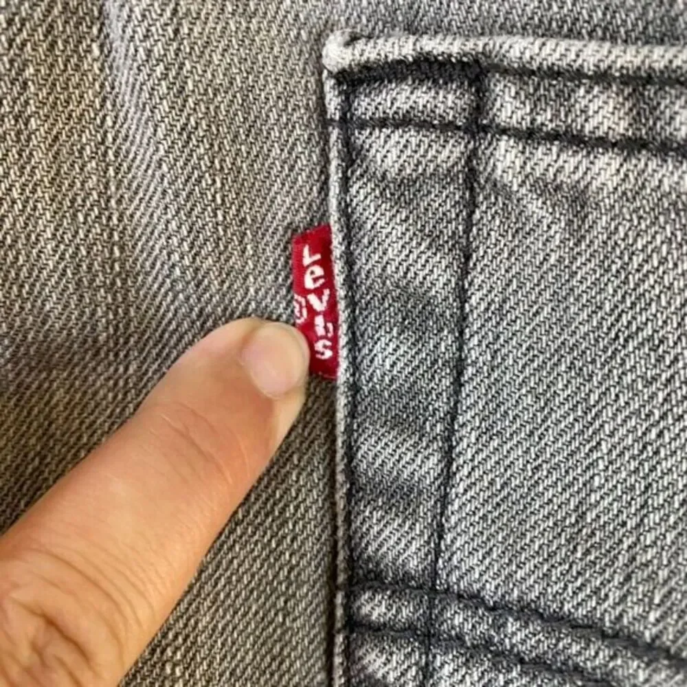 Levi's 501 Jeans Men's 36x 30 Sz Grey Button Fly Grey Straight‎ Leg Classic - Picture 10 of 14